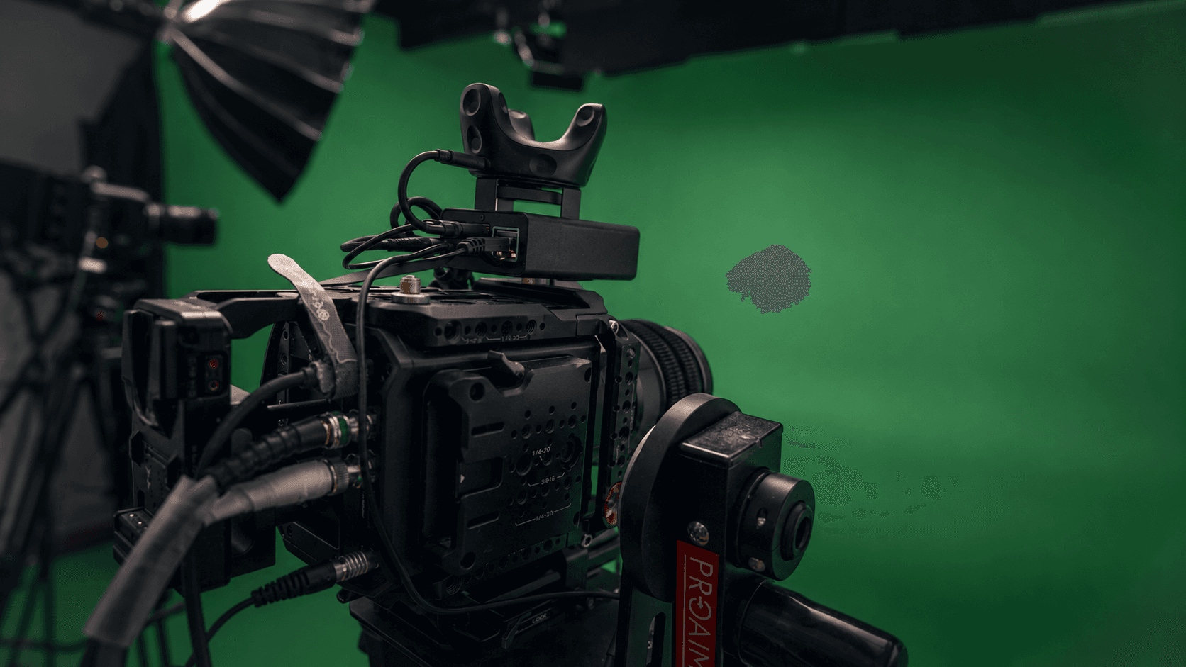 Behind the scenes virtual production stage